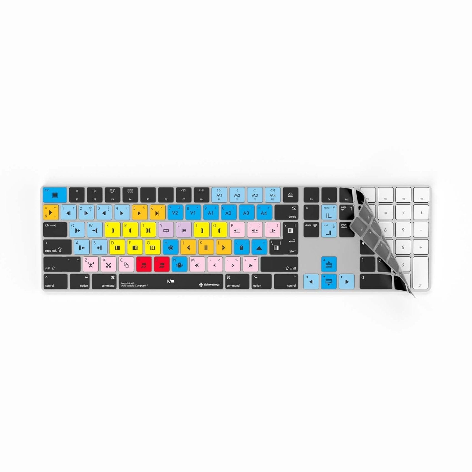 Avid Media Composer Keyboard Covers for MacBook and iMac - Editors Keys