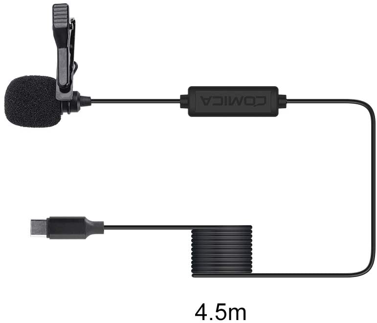 Comica Audio Lavalier Microphone for USB-C Smartphone (4.5m) - Editors Keys