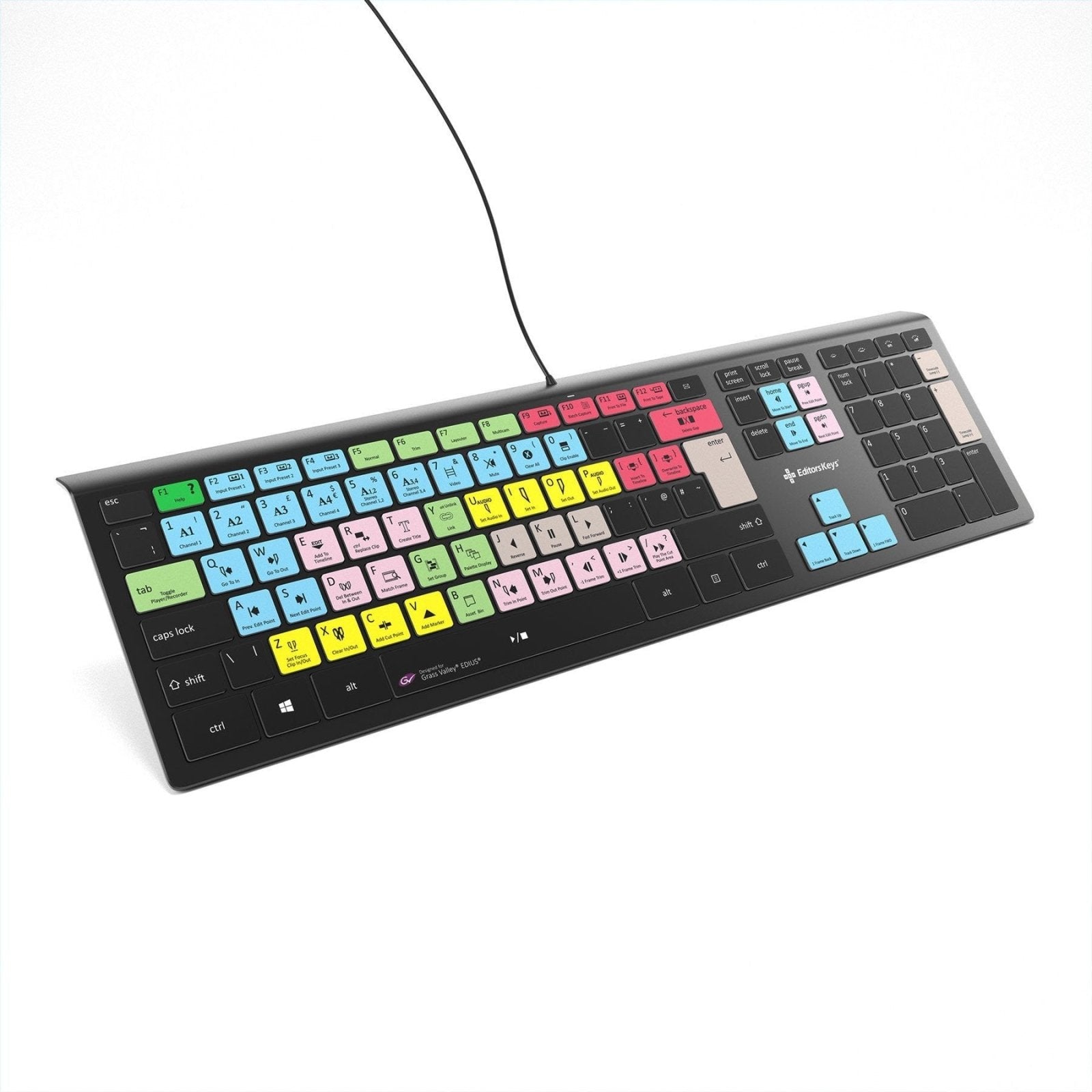 EDIUS Keyboard - Backlit PC - Editors Keys