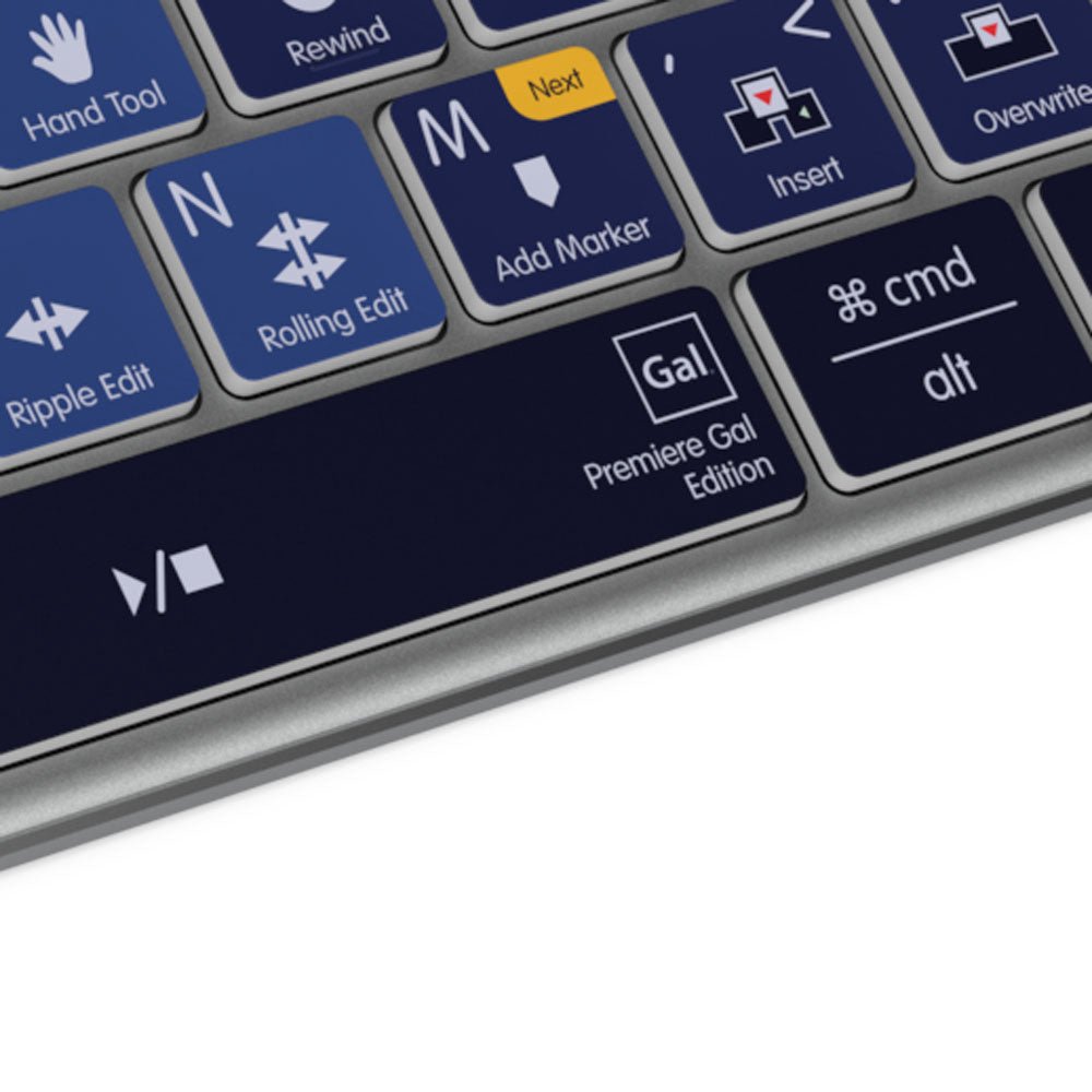 EXCLUSIVE Premiere Gal Keyboard | Backlit & Wireless | Mac and PC - Editors Keys