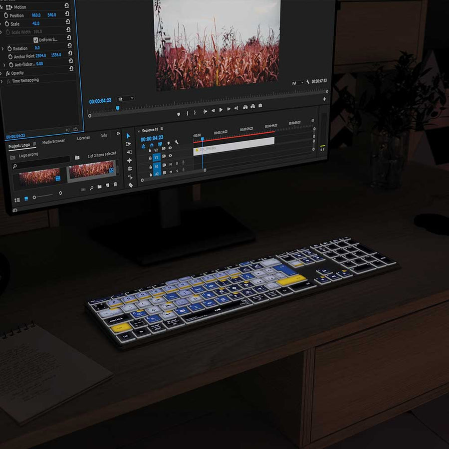 Premiere Gal x Editors Keys: Ultimate Wireless Keyboard for Editors