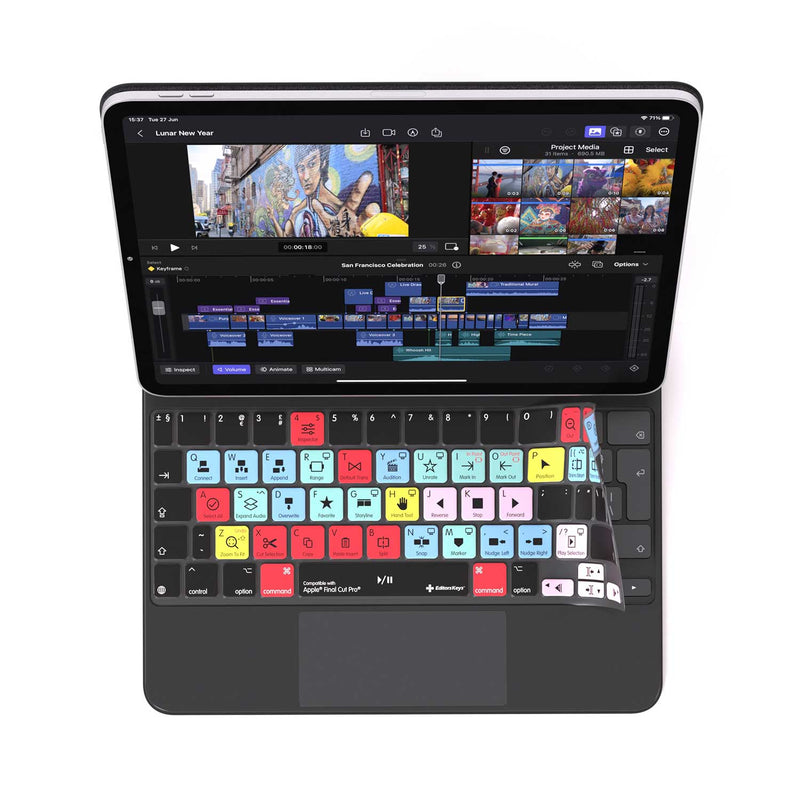 Final Cut Pro Keyboard Covers for iPad Magic Keyboard | Editors Keys