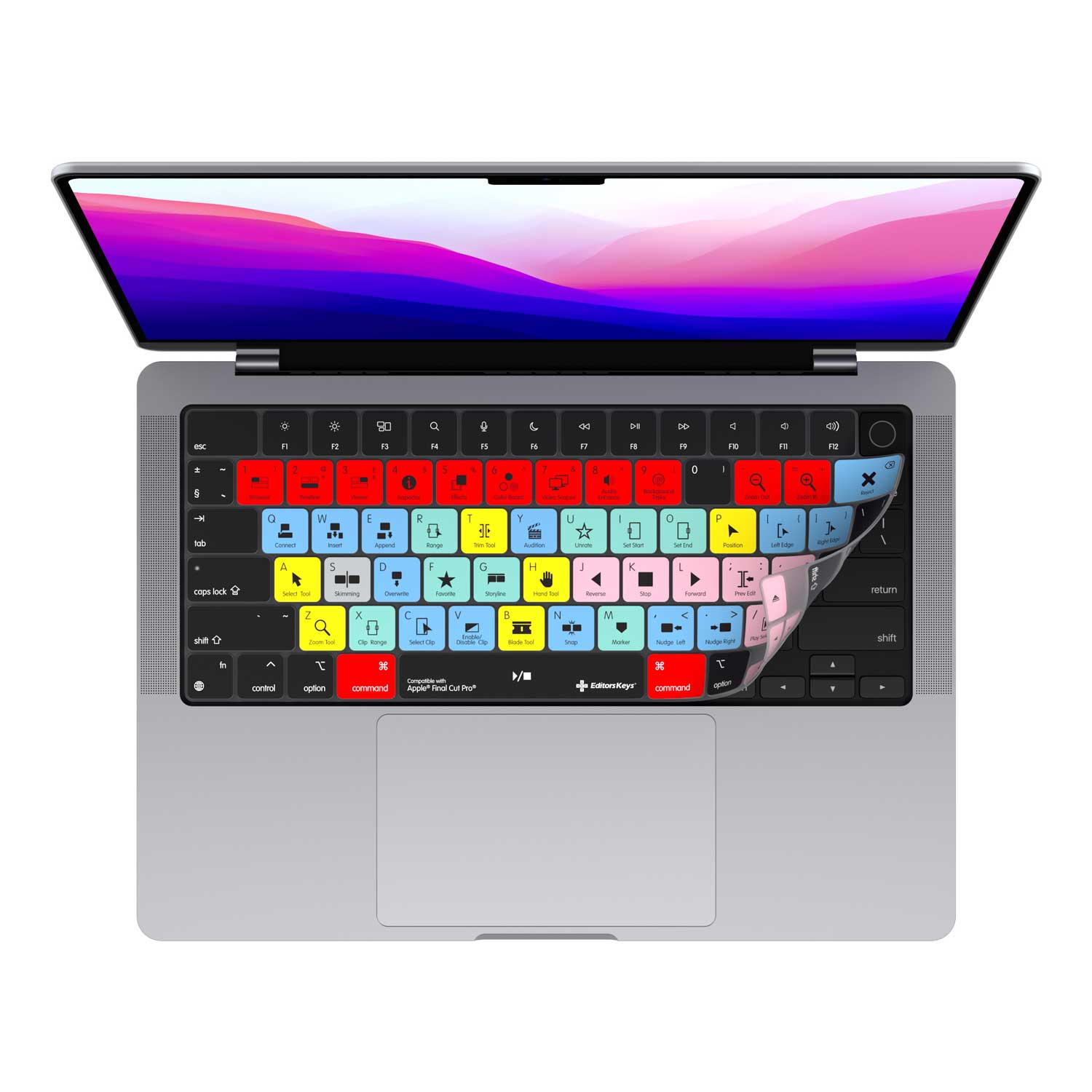 Final Cut Pro Keyboard Covers for MacBook and iMac - Editors Keys