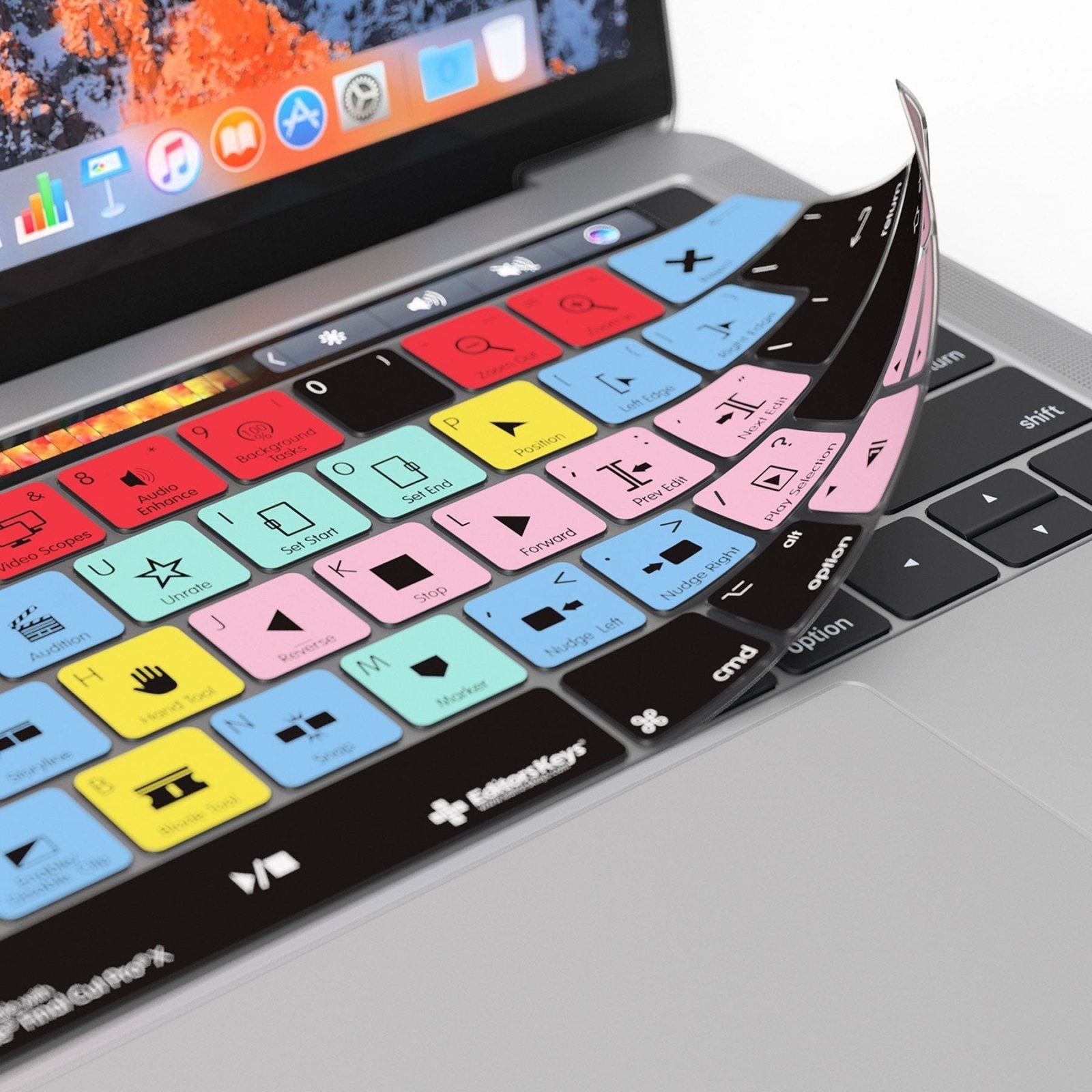 Final Cut Pro Keyboard Covers for MacBook and iMac - Editors Keys