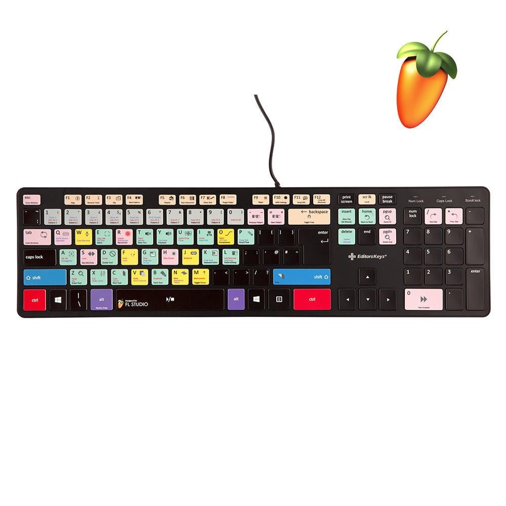 FL Studio Keyboard - Slimline Wired/Wireless - Editors Keys