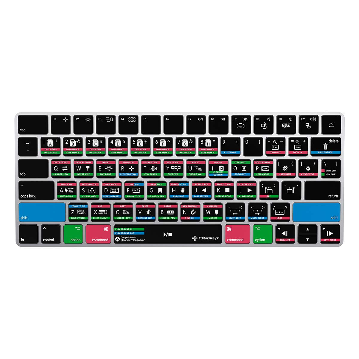 Genuine Apple Keyboard Redesigned for Davinci Resolve