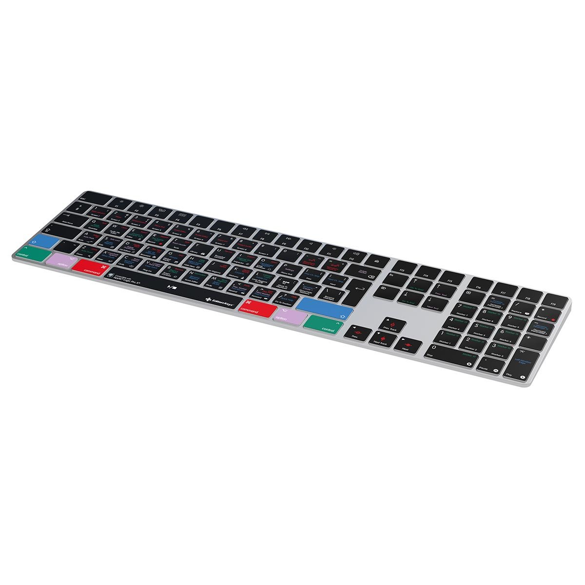 Genuine Apple Keyboard for Logic Pro X by Editors Keys UK Numeric Versions