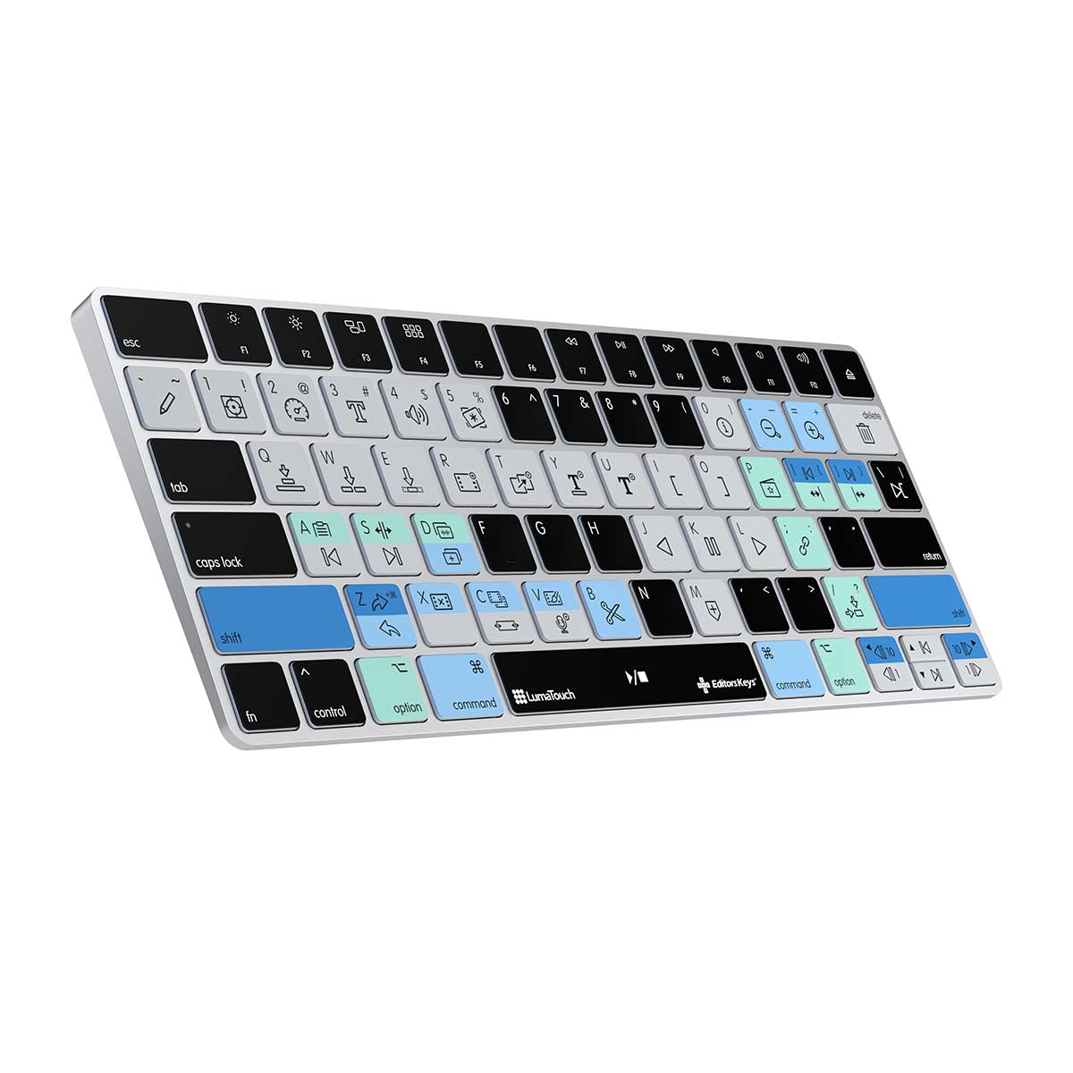 The Lumafusion Keyboard side profile