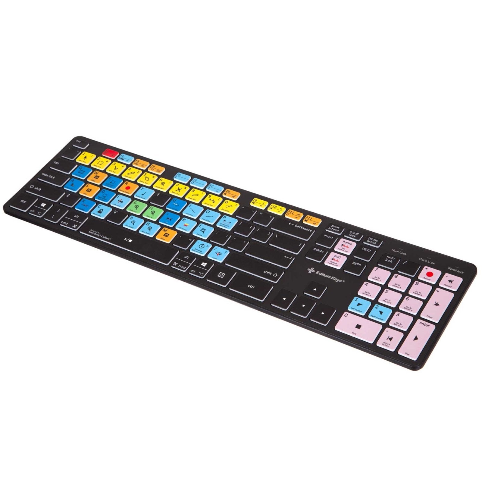 Cubase Keyboard Shortcuts - Slimline Keyboard 3
