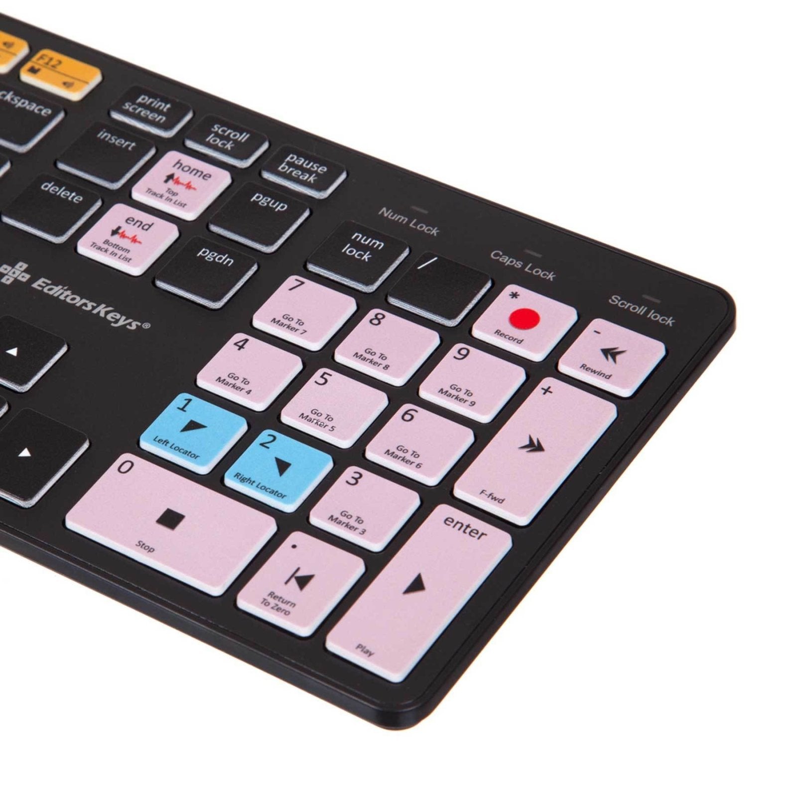 Cubase Keyboard Shortcuts Numeric Pad- Slimline Keyboard 1