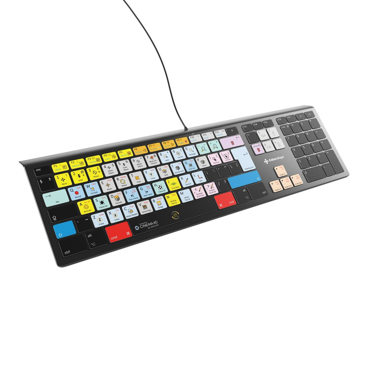 Maxon Cinema 4D Keyboard Backlit For Mac or PC