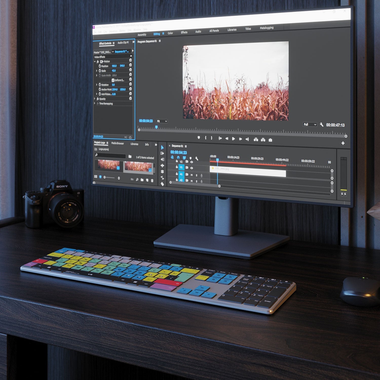 NEW Adobe Premiere Keyboard | Wireless | Mac or PC - Editors Keys