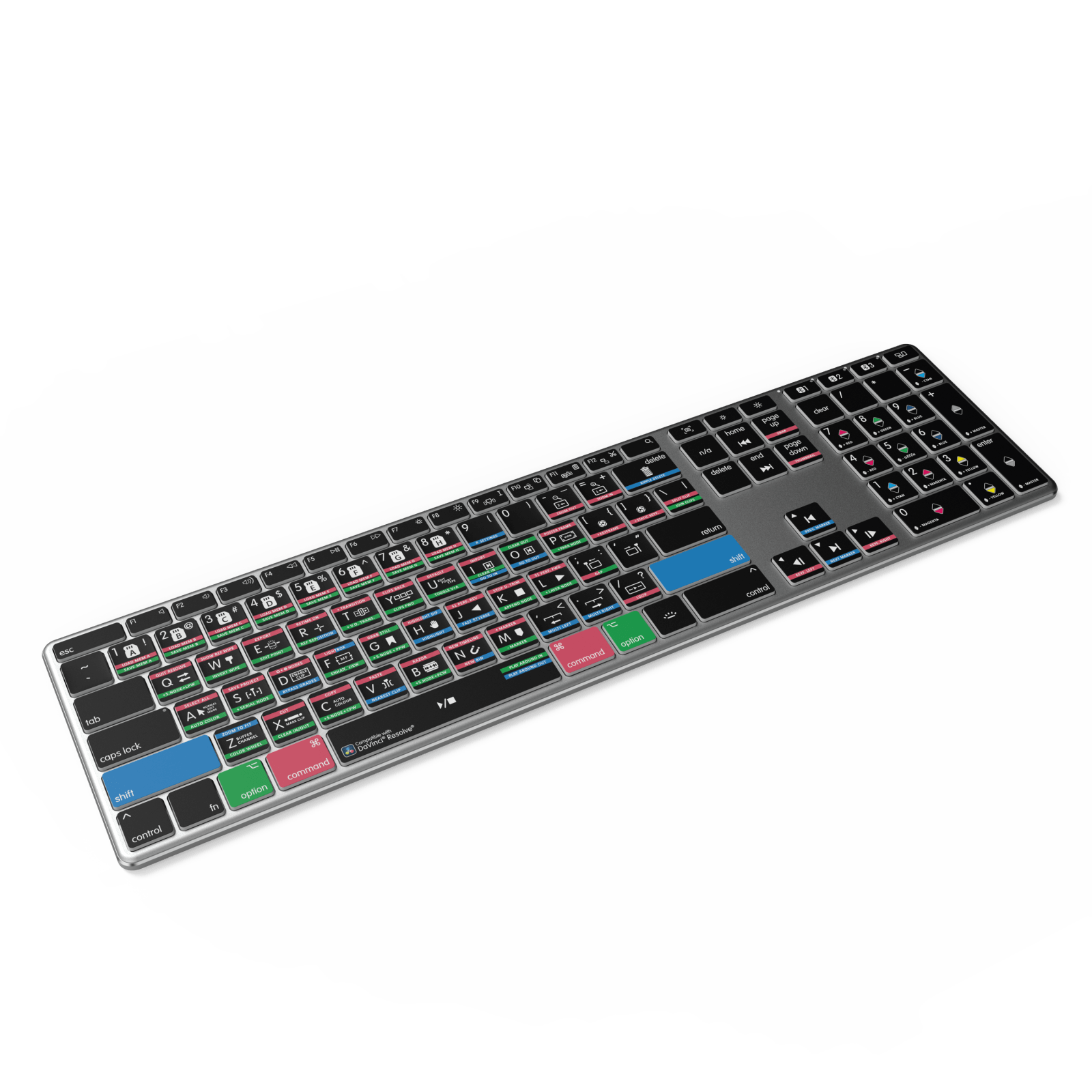 NEW Davinci Resolve Keyboard | Backlit & Wireless | Mac and PC - Editors Keys