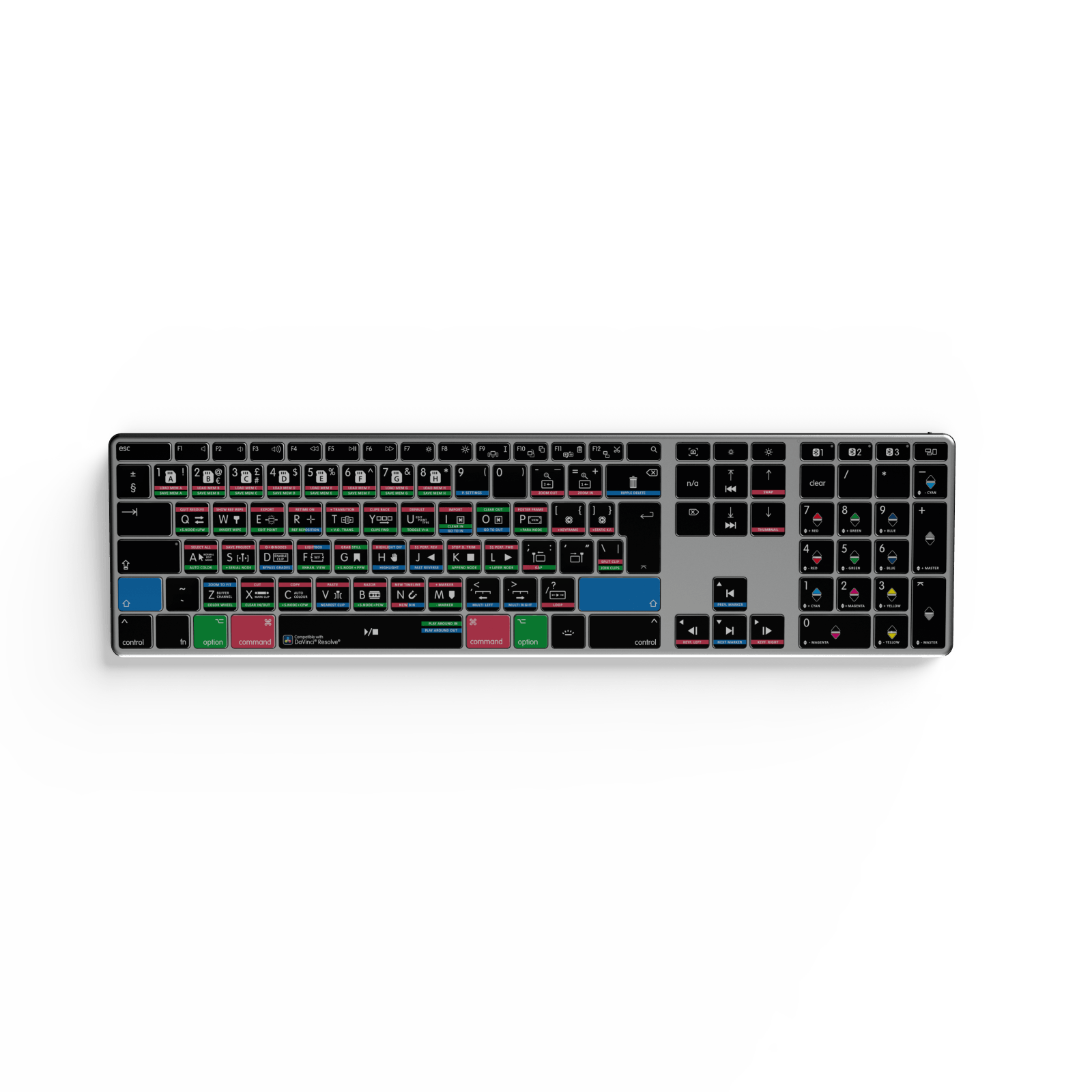 NEW Davinci Resolve Keyboard | Backlit & Wireless | Mac and PC - Editors Keys