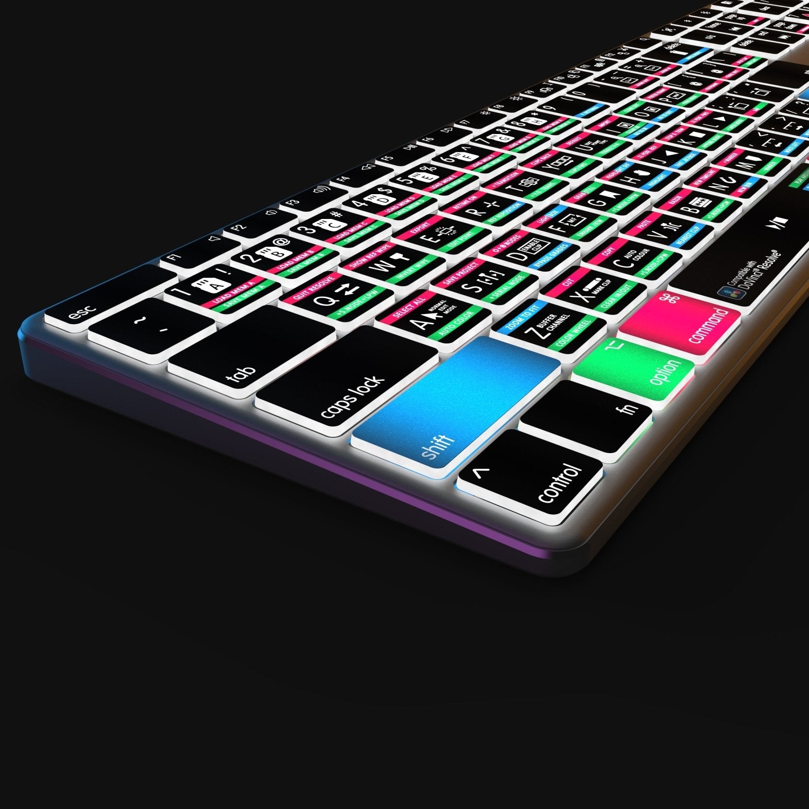 NEW Davinci Resolve Keyboard | Backlit & Wireless | Mac and PC - Editors Keys