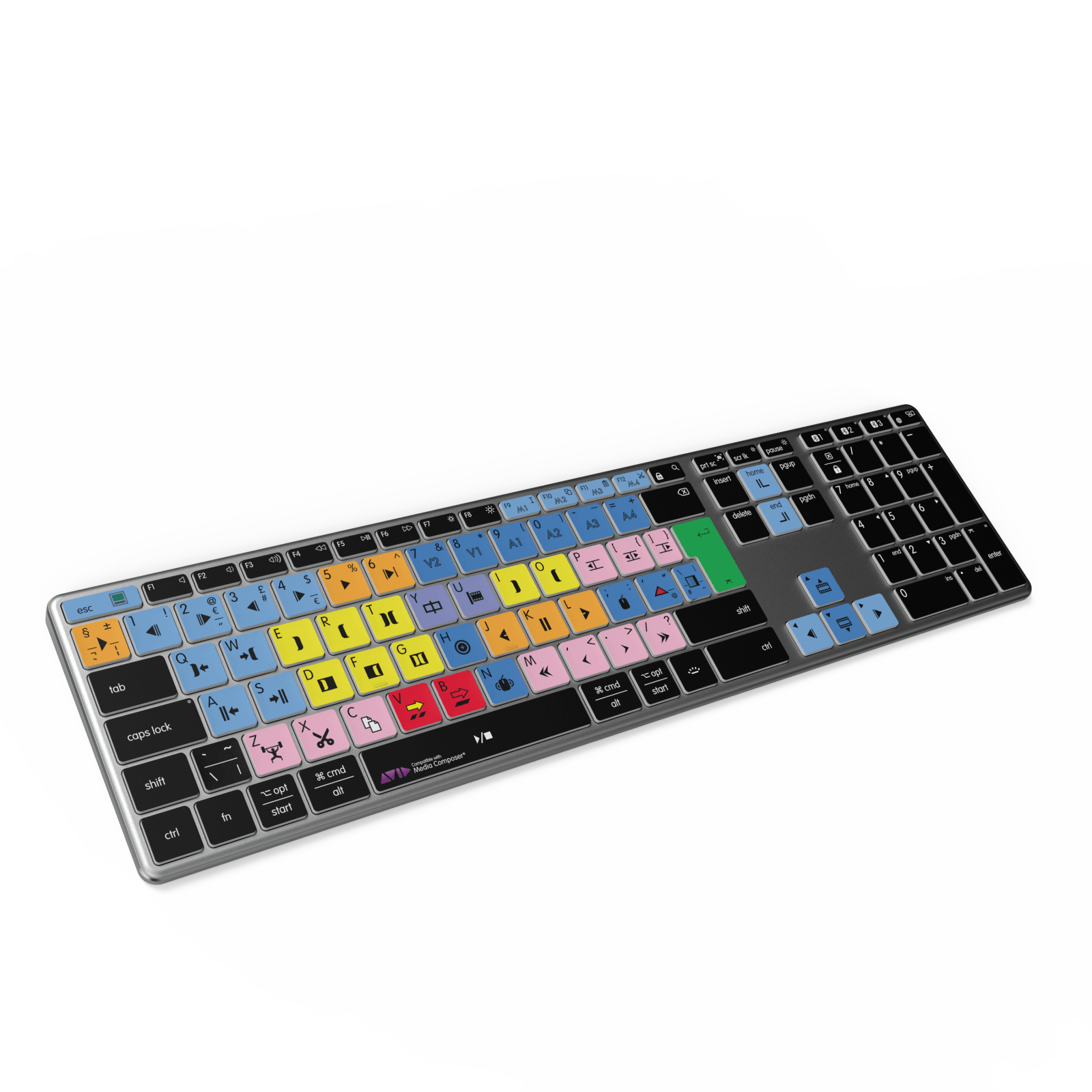NEW Media Composer Keyboard | Backlit & Wireless | Mac and PC - Editors Keys