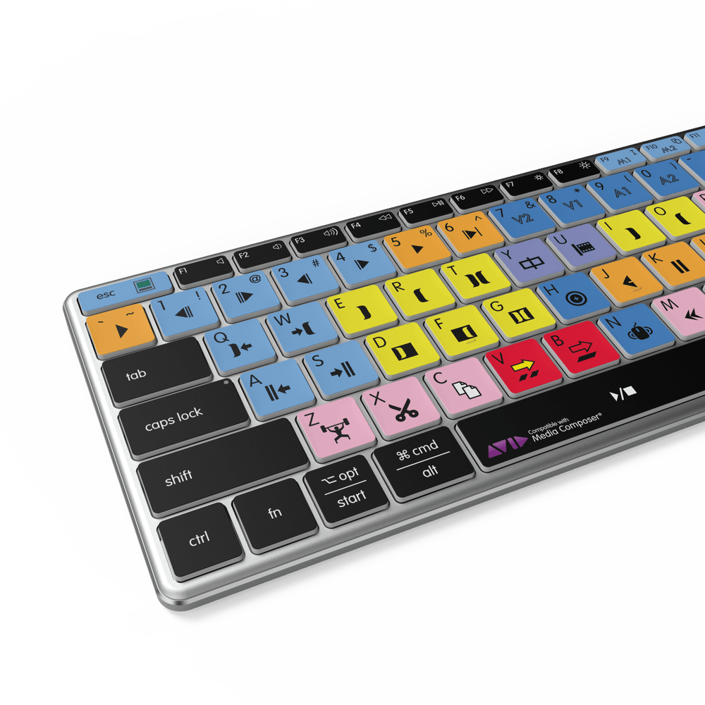 Avid Computer Keybopard Avid Media Composer Keyboard | AB10 Backlit | Wired & Wireless | Mac