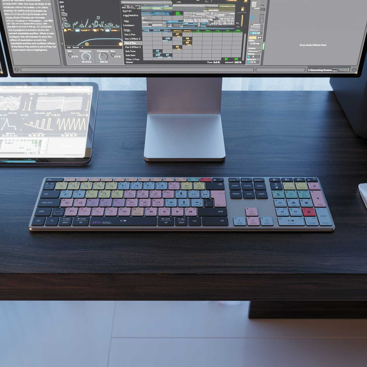 Computer Key Tools NEW Pro Tools Keyboard | Backlit & Wireless | Mac & PC