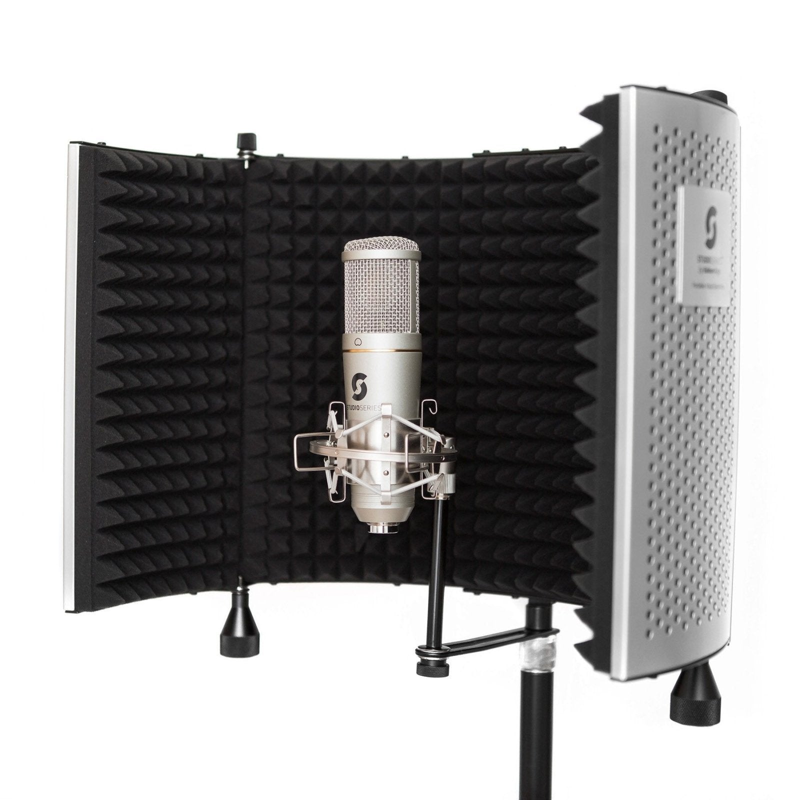 Portable Vocal Booth Pro with Floor & Desk Stands