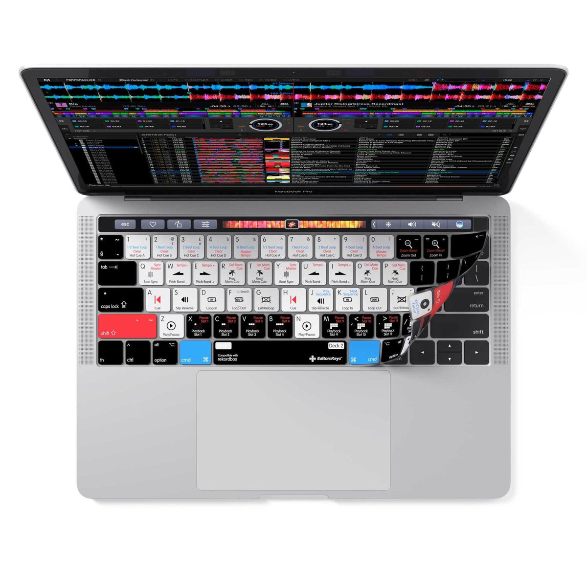 Rekordbox Keyboard Cover for MacBook Pro & Air | DJ Shortcut Cover