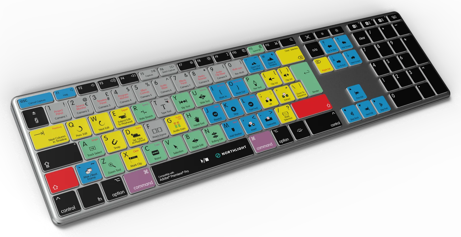 AB10 Air (wireless) with our Premiere Pro design and a customer logo on the space bar