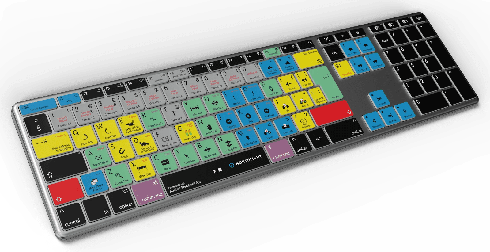 AB10 Air (wireless) with our Premiere Pro design and a customer logo on the space bar